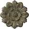 Ekena Millwork Emery Leaf Ceiling Medallion, Hand-Painted Witch Hazel Crackle, 7 5/8"OD x 1"P CM07EMWHC - alternate 1